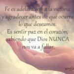 mensajes de fe y confianza en Dios