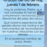 Oración del día jueves 01 de febrero 2024