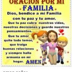 Oración para la armonía y sanación en relaciones familiares