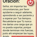 Oración para la paciencia y aceptación