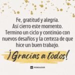 Reflexiones para la gratitud y alegría en el trabajo